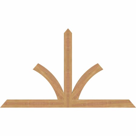 Ekena Millwork Richland Timber Gable Bracket, Western Red Cedar, 60"W x 35"H x 1 1/2"D x 3 1/2"F, 14/12 Pitch GBW060X35X0204RIC00SWR
